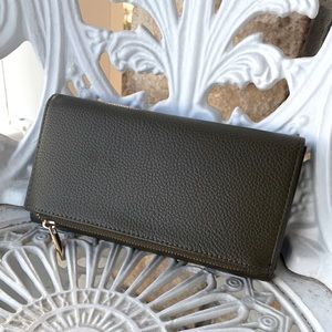 Green Faux Leather Wallet